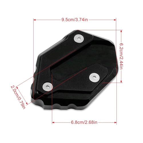 Stojak Boczny Motocykla,Dla Yama&ha MT-09 MT09 Tracer900 XSR-900 2013-2019 Podstawka motocyklowa Stopka boczna Płyta podpórki