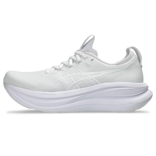 ASICS Women's Gel-Nimbus 28 Running Shoes, 8, White/White