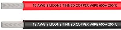 Electrical cable 14 AWG Silicone Wire Hook Up Wire Cable 6 m [3 m Black And 3 m Red] Flexible of Tinned Copper Wire for DIY RC aircraft Auto Battery Clamp Cable Electronic equip