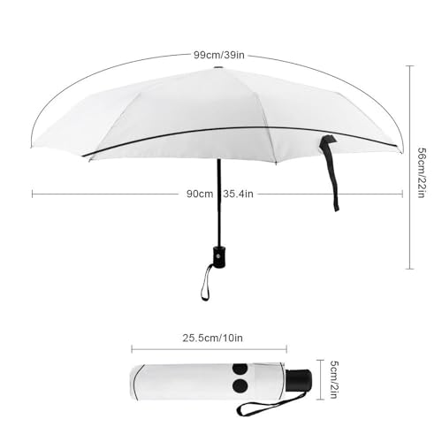 Parapluie pliable et robuste avec système d'ouverture rapide