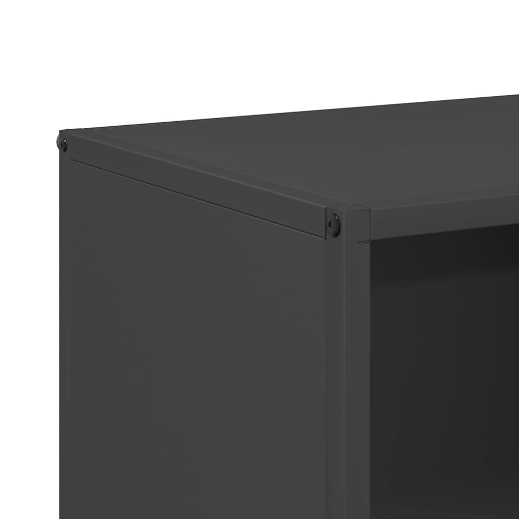 Tomostar Range Bûche Vertical, Range Bois Étagère à Bûches Support pour Bois de Cheminée Portant de bois chauffage noir 40x30x75 cm