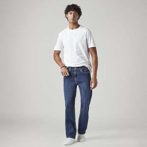 Image of Levi's Men's 527 Dark Indigo Bootcut Fit Mid-Rise Jeans