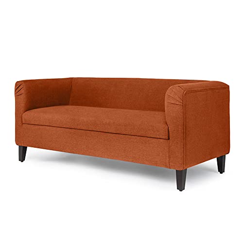 Image of Wakefit Sofa Set | 3 Year Warranty | Sofa 2 Seater, 2 Seater Sofa for Living Room, Wooden Sofa Set, Couch Sofa for Living Room - Miami(Tahoe : Terracotta)