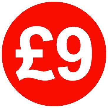 30mm Price Stickers Pack of 500 - Red - £9 — image 1