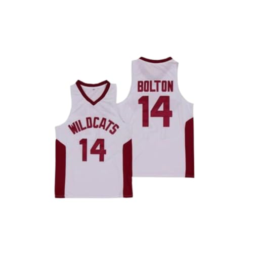 High School Basketball Jerseys Wildcats 14 Bolton Jersey Sewing Embroidery Custom Any Name Number Sizes