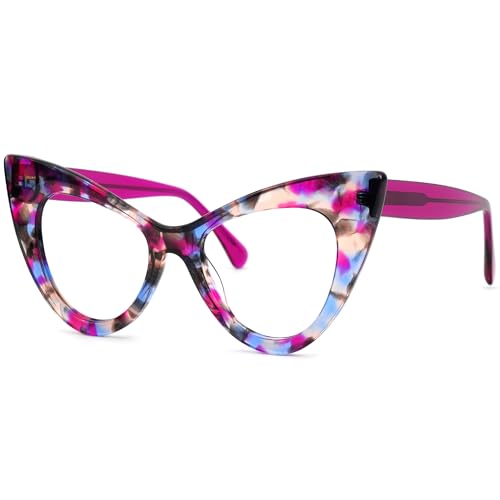 Image of Zeelool Retro Cat Eye Blue Light Blocking Glasses ZJGA747707-02B Purple