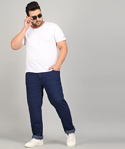 Image of STUDIO NEXX Regular Fit Cotton Lycra Blend Black Jeans