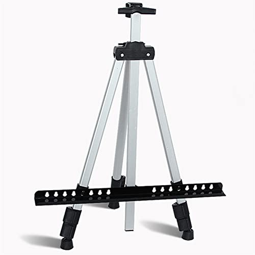 ZOBRO Chevalet pour la Peinture Chevalet de Table et chevalet d'art au Sol Chevalet d'art en métal réglable Portable Support de trépied pour Affichage de Toile,Le Noir Cover