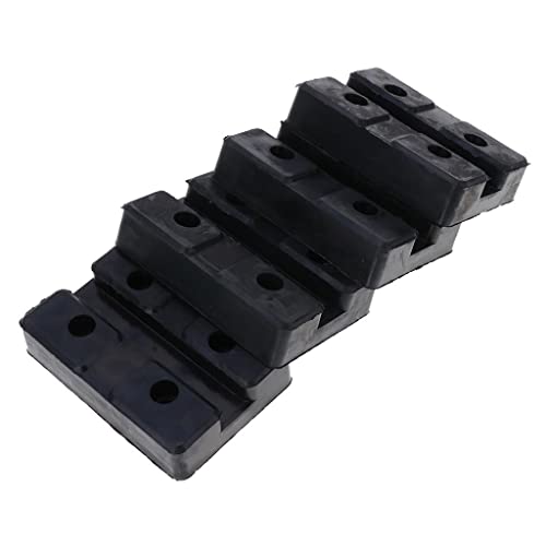 4Pcs Heavy Duty Rubber Car Lift Arm Pads Equipment Kit - Black Square, Non-Slip Car Jack Pads For Safe Lifting, Fits Most Vehicles And Auto Repair Shops #TOP4