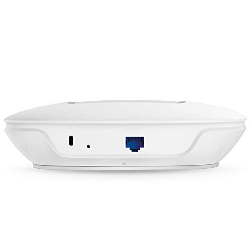 Access Point TP-Link Wi-Fi N300 Mbps Fonte PoE Montável em Teto Check-in Facebook Omada - EAP110