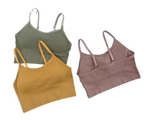 Image of KUMPA Women's Cotton Wirefree Full Coverage Regular Wear Lightly Padded Bra Pack of 3 (U K B 5693)