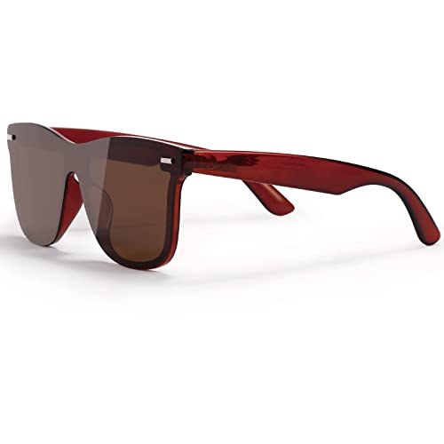Image of Classic Square Design Full Rim UV Protection Flat Lens Sunglasses | Men & Women | Medium | Pack of 1