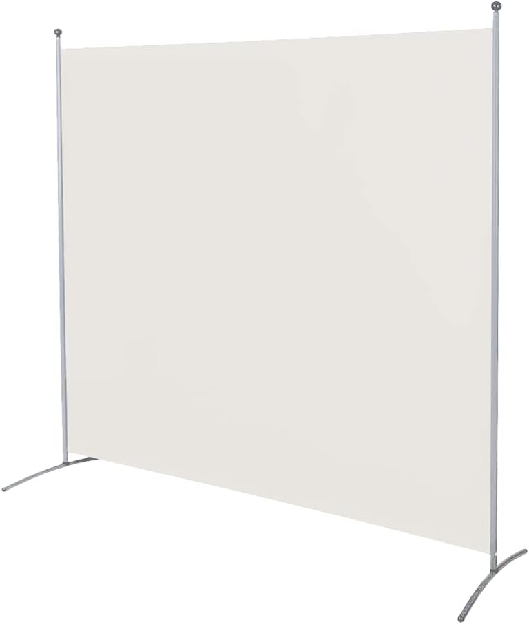 STEELAIDSingle-Panel Privacy Room Divider โ Folding Partition Privacy Screen for Office, Classroom, Dorm Room, Kids Room, Studio, Conference - 71" x 72" - Easy to Assemble, Freestanding & Foldable