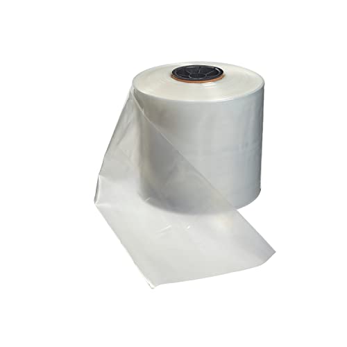 Hudson Exchange 8" x 500', 4 Mil, Poly Tubing Roll, Food Grade LDPE Resin, Custom Length Packaging