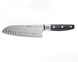 Wolf Gourmet 6.5' Hollow-Edged Santoku Knife, Ergonomic for Comfort and Control, Forged High-Carbon...