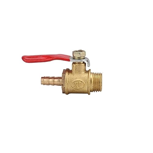 Válvula de bola de latón de 1/4 de rosca macho para conector de manguera e interruptor de agua 2