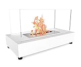 Moda Flame Vigo Table Top Ethanol Fireplace White