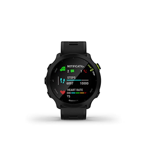 GARMIN Forerunner 55, GPS Running Watch with Daily Suggested Workouts, Up to 2 Weeks of Battery Life (Black) view 2