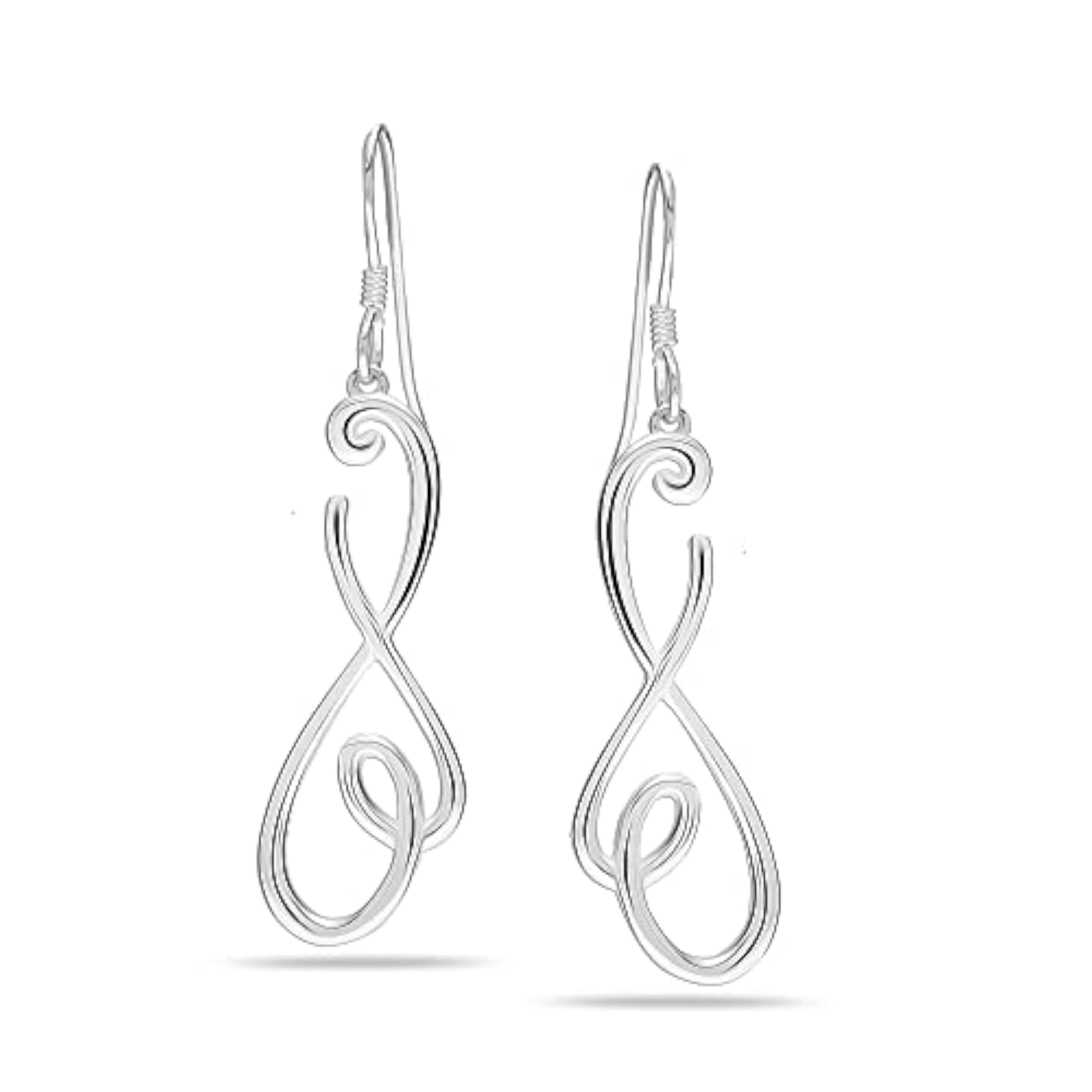 Women's 925 Sterling Silver Celtic Knot Dangle Earrings