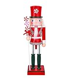 Oxtxuzdm Macarons - Estatua de cascanueces de madera de colores hecha a mano, decoración del hogar para sala de estar, dormitorio, exhibición artística, pieza de arte de madera segura