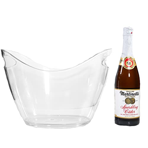 Large Ice Bucket For Parties | 8L Wine Bucket | Champagne Bucket | Ice Bucket For Cocktail Bar | Mimosa Bar Supplies | Wine Chiller Beverage Tub | Ice Tub | Holds 2-4 Wine/Champagne Bottles #TOP3