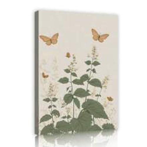 Toile fleurs sauvages jaunes poster mural 21x30cm pour mur vide