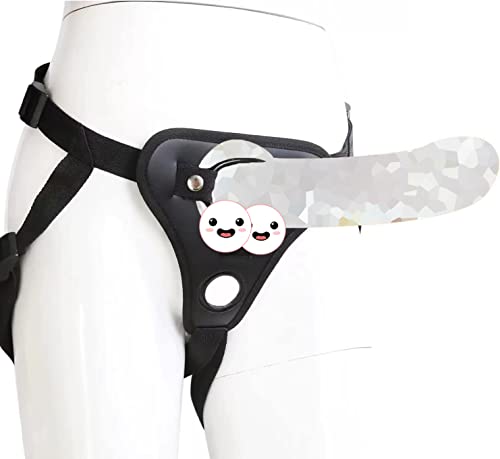 SUNATK ペニスバンド ペニバン ペニスズボン 透明デイルド付け【全長18cm 深さ15cm 直径は3.5cm】 装着簡単 調整可能 デイルド固定ベルト 初心者向け 柔らかい クリアかつ透明のサムネイル