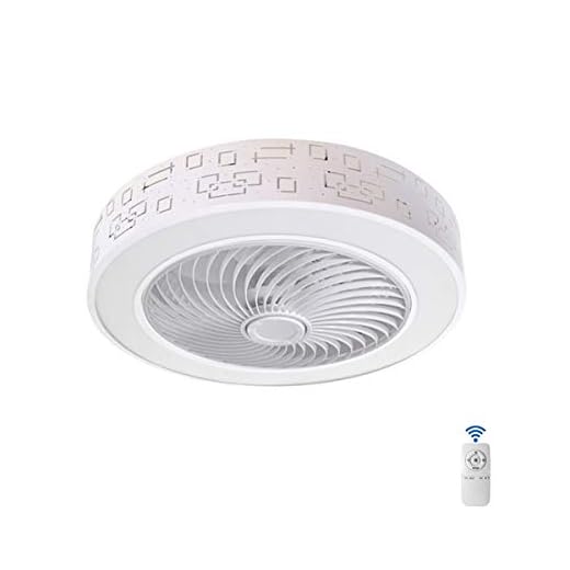 Ventilador de Techo con Luz Lámpara LED 36W Ventilador Invisible App Control con Mando a Distancia Luz Regulable Luz Fría/Neutra/Cálida Φ51*H24cm Decoración de Interiores Plafón de Techo lluminación