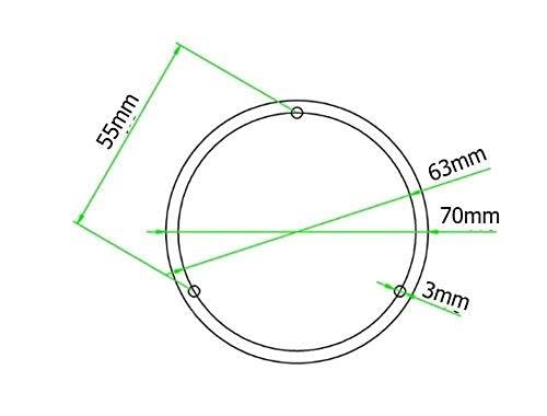 Dosenlibelle Mit schützendem Metalldeckel- Große Metall-Wasserwaage mit Luftblase, Flüssigkeit, Gradangabe, Boden-Wasserwaage - Metallgehäuse, Bullseye, Blau/Silber