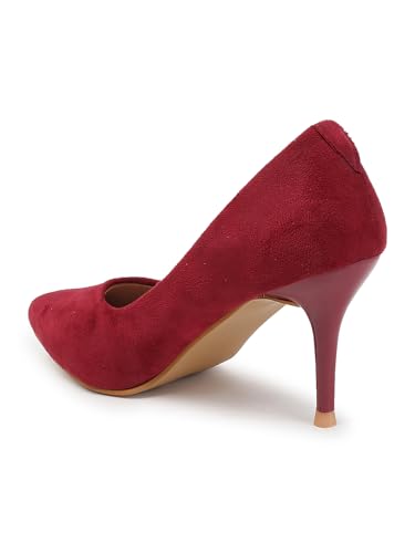 Image of ELLE Women Pointed Toe Stiletto Heel Slip-On Pumps
