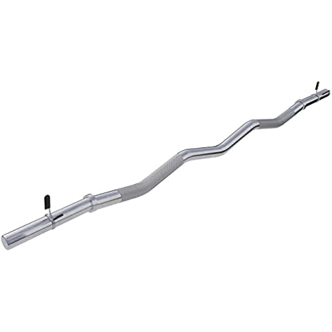 GORILLA SPORTS® Barre d'Haltère Curl 120 cm Cover