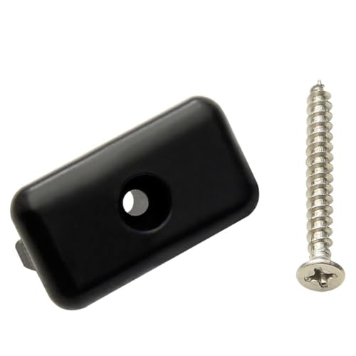 Clips de Fixation Terrasse Composite 200 pcs avec Vis INOX 304, Plastique Noir 3,6 x 2 cm, Kit Pose...