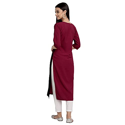 Image of Women's Crepe Regular Kurta