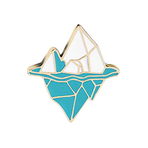 Preisvergleich Produktbild Meigold Kreative Cartoon Brosche Antarktis Eisberg Brosche Kleidung Tasche Zubehör Unisex Brosche Pins Legierung