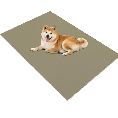 Gbrizmatic 犬用ベッドマット 防水 洗えるペットシーツ ペット おしっこマット、おしゃれ 新型 滑り止めシート 快適性 関節保護 速乾 漏れ防止 ラグ 耐久 PVC素材 再利用可能犬用トレーニングパッド、トイレ下敷き 防湿 防寒 防音 犬 猫 兎