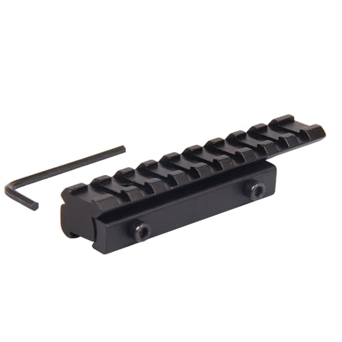 TACFUN Scope Adapter Rail Mount 22 Crossbow 3/8" Dovetail to 7/8" Weaver/w Stop Pin