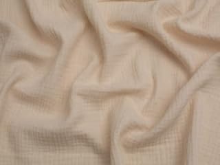 Minerva Bio Natural Cotton Double Gauze Fabric Ecru - per Meter