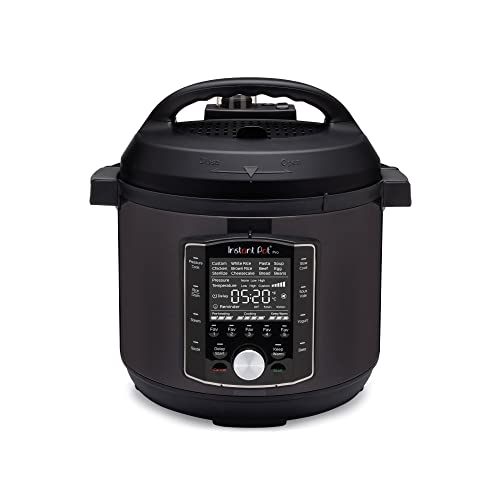 Instant Pot Pro 10-in-1 elektrische multikoker 1200W 5,7L - snelkookpan, slowcooker, rijstkoker, stoompan, sauteerpan, sterilisator, yoghurtmaker, sous vide-apparaat - zwart roestvrij staal