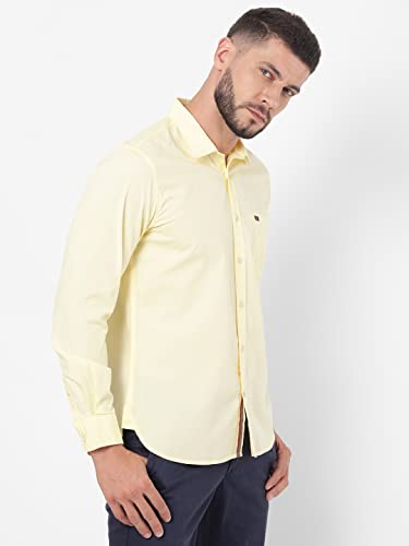 Image of Arvind AD Men White Slim Fit Shirt