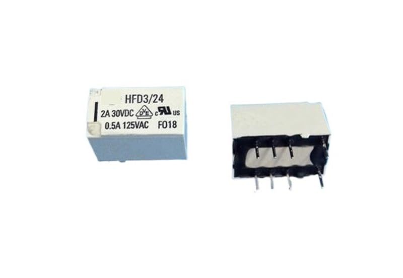Relais de signalisation HFD3/24-S 24V CC miniature pour circuit imprimé DIP8 - 10 pièces