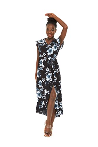 Image of Hawaii Hangover Family Matching Hawaiian Clothes, Midnight Bloom | Family matching Hawaiian outfits, Midnight Bloom, lightweight rayon, machine washable, tropical floral print, luaus, cruises