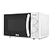 TM Electron TMPMW001G EASYWAVE microondas con grill y capacidad de 20L, 700W de potencia, 6 configuraciones de funcionamiento con modo descongelar y temporizador de 30 min, Blanco