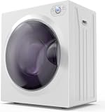 2.6 Cu.Ft Portable Clothes Dryer, 1400W Fast Drying Front Load Tumble Laundry Dryer with Stainless Steel Tub & LCD Control Panel Six-Mode for Apartment, Home, Dorm