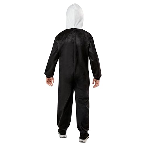 Rubies Comfywear Hooded Jumpsuit for Kids, Unisex Kids Costume, Skeleton, Small-Medium - image 7