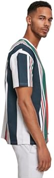Urban Classics Heavy Oversized Big AOP Stripe Tee T-Shirt For