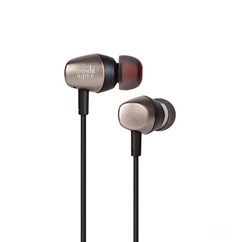 Moshi Mythro In-Ear Earphones with Microphone, 3.5mm Headphone Jack, Wired Earbuds with HandyStrap