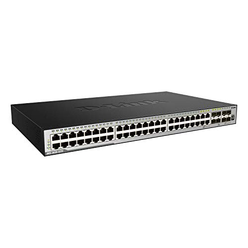 Image of D-Link 28-Port Gigabit Smart Managed Ethernet Switch | 44 GbE + 4 SFP Combo + 4 10G SFP+ Ports | L3 | 6kV Surge Protection (DGS-3630-52TC /SI)