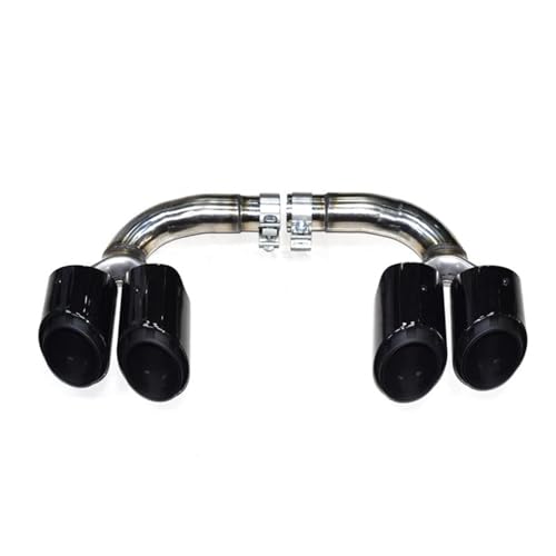 Escape cuádruple para VW Touareg 2.0T silenciador de acero negro 2019-2023