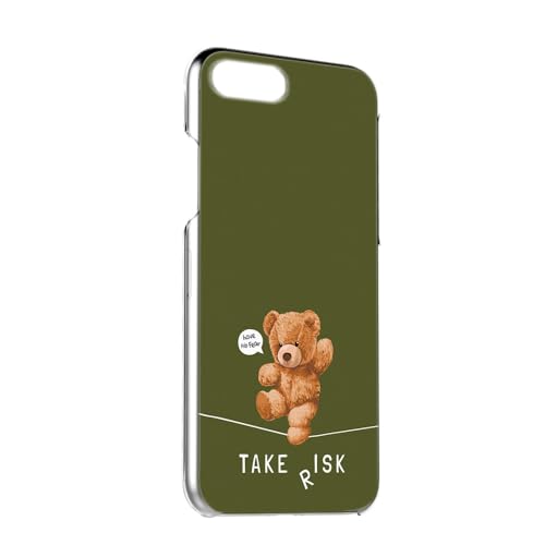 iPhone 16 e 用 アイフォン16eのケース ハードケース リスク熊 テディベア キャラクター モスグリーン h210585