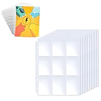 450 Pockets Sammelkarten 25 Seiten Pro 9-Pocket Leere Sammelmappe, Heftmappe Sammelkarten Pocket Pages A4-Klarsichtkartentasche, Wasserdichter Sammelalbum